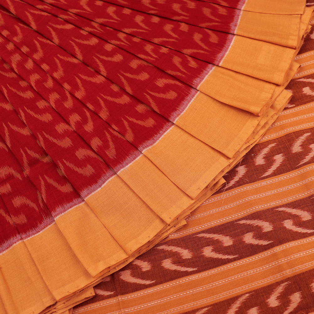 Handloom Sambalpuri Cotton Ikkat Saree Handloom Saree_Cotton Priyadarshini Handloom 