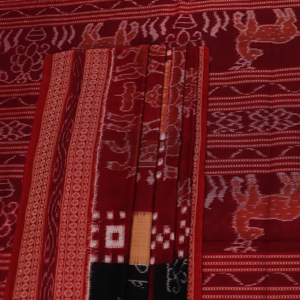 Handloom Sambalpuri Cotton Ikkat Saree Handloom Saree_Cotton Priyadarshini Handloom 