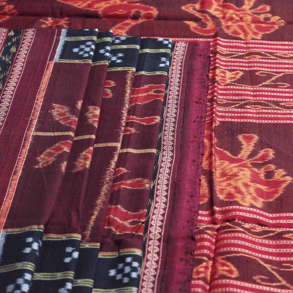 Handloom Sambalpuri Cotton Ikkat Saree Handloom Saree_Cotton Priyadarshini Handloom 