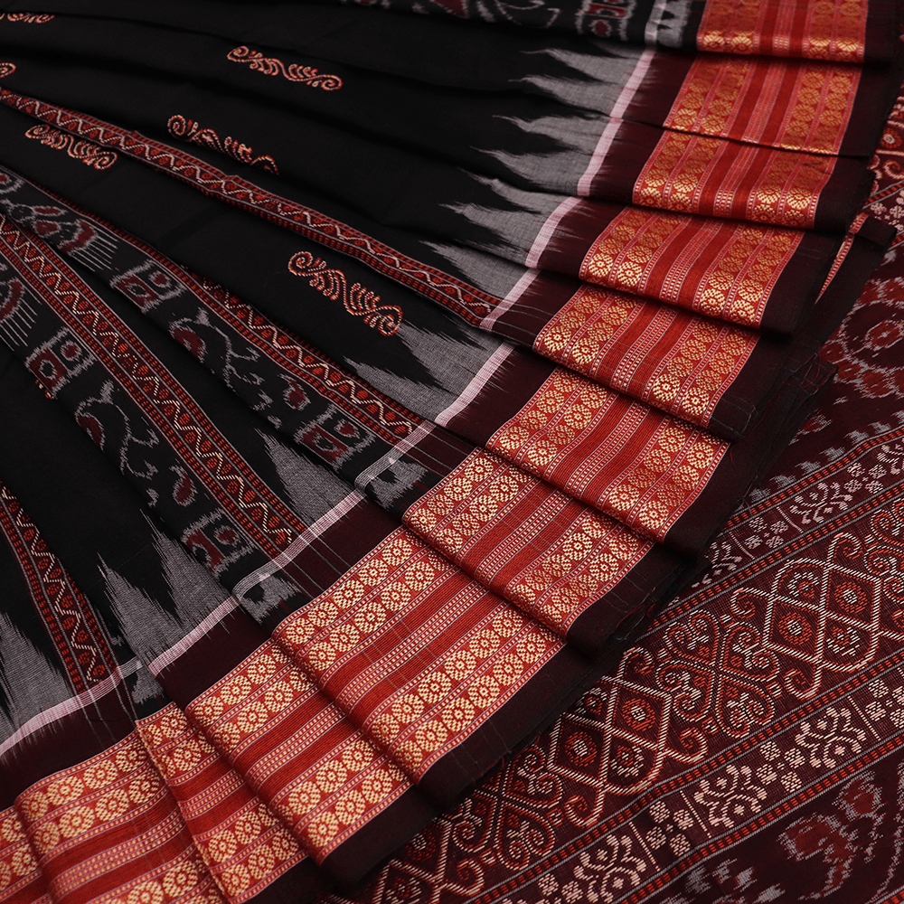 Handloom Sambalpuri Cotton Ikkat Saree Handloom Saree_Cotton Priyadarshini Handloom 