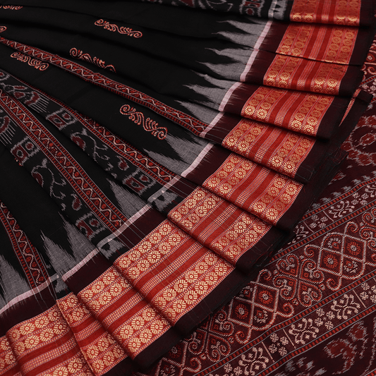 Handloom Sambalpuri Cotton Ikkat Saree Handloom Saree_Cotton Priyadarshini Handloom 