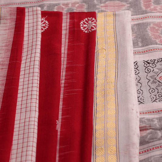 Handloom Sambalpuri Cotton Ikkat Saree Handloom Saree_Cotton Priyadarshini Handloom 