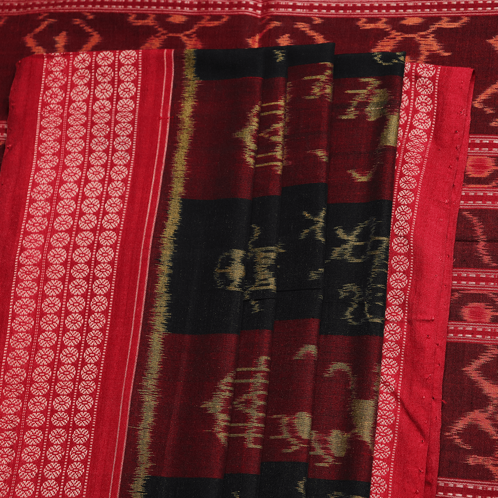 Handloom Sambalpuri Cotton Ikkat Saree Handloom Saree_Cotton Priyadarshini Handloom 