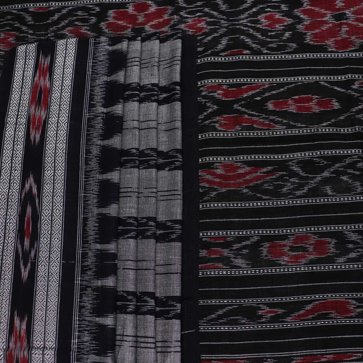 Handloom Sambalpuri Cotton Ikkat Saree Handloom Saree_Cotton Priyadarshini Handloom 