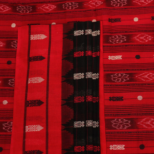 Handloom Sambalpuri Cotton Ikkat Saree Handloom Saree_Cotton Priyadarshini Handloom 