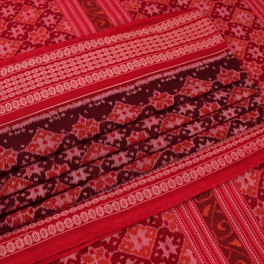 Handloom Sambalpuri Cotton Ikkat Saree Handloom Saree_Cotton Priyadarshini Handloom 