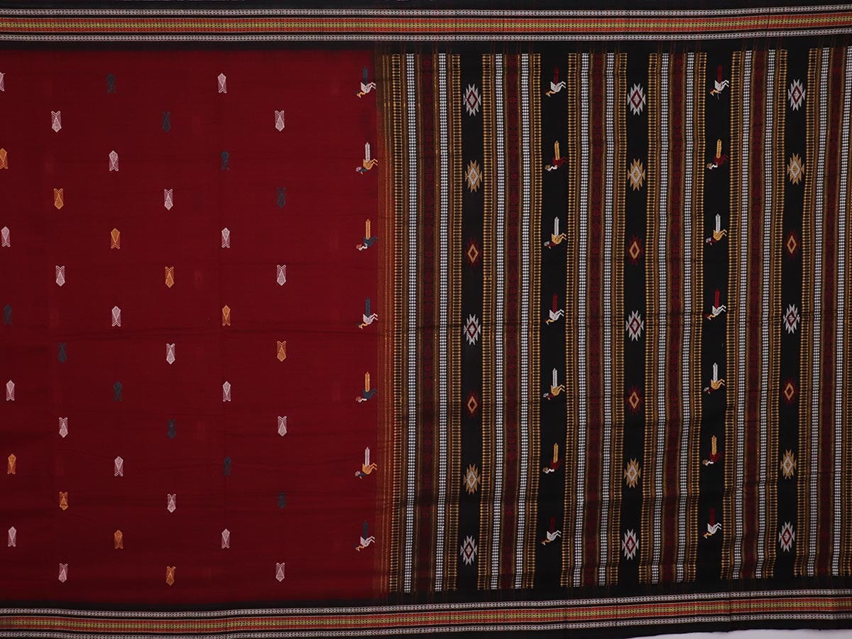 Handloom Sambalpuri Cotton Ikkat Saree Handloom Saree_Cotton Priyadarshini Handloom 
