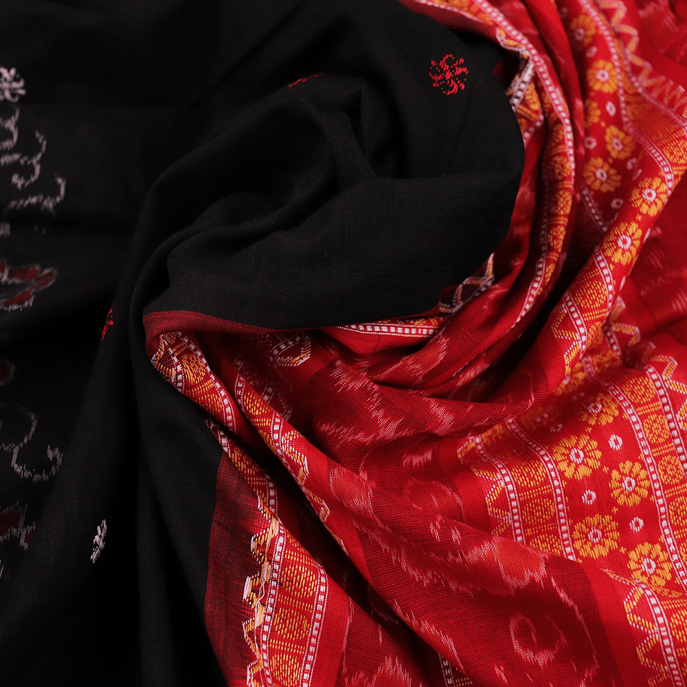 Handloom Sambalpuri Cotton Ikkat Saree Handloom Saree_Cotton Priyadarshini Handloom 