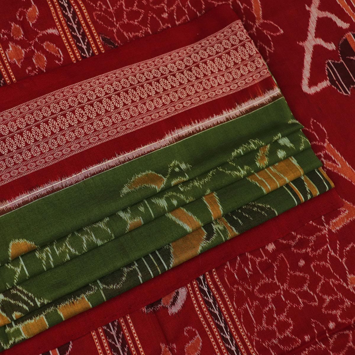 Handloom Sambalpuri Cotton Ikkat Saree Handloom Saree_Cotton Priyadarshini Handloom 