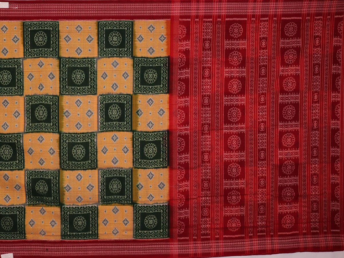 Handloom Sambalpuri Cotton Ikkat Saree Handloom Saree_Cotton Priyadarshini Handloom 