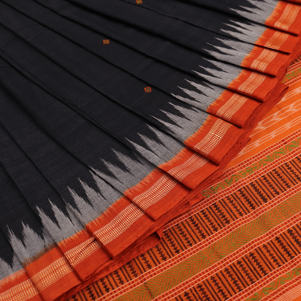 Handloom Sambalpuri Cotton Ikkat Saree Handloom Saree_Cotton Priyadarshini Handloom 