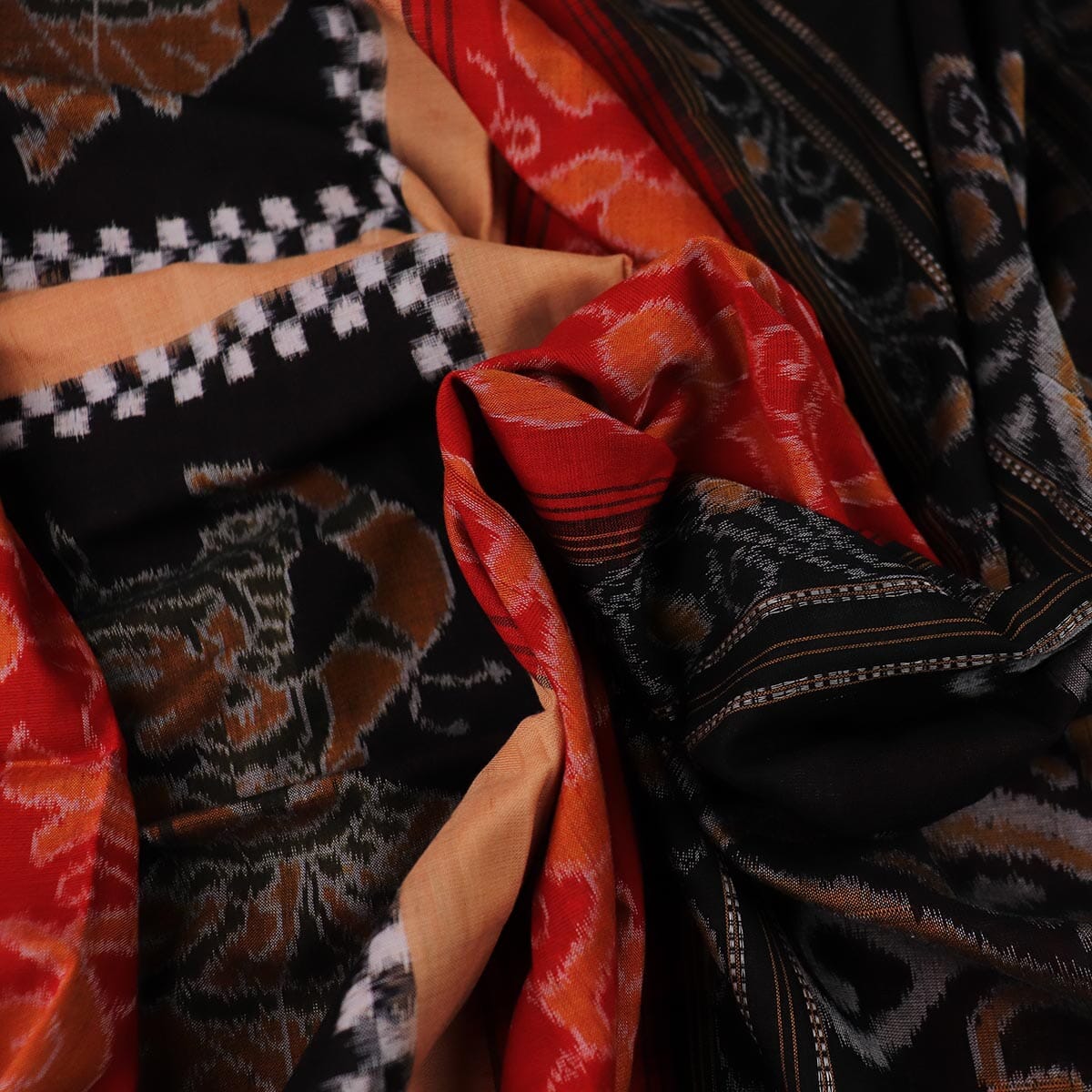 Handloom Sambalpuri Cotton Ikkat Saree Handloom Saree_Cotton Priyadarshini Handloom 