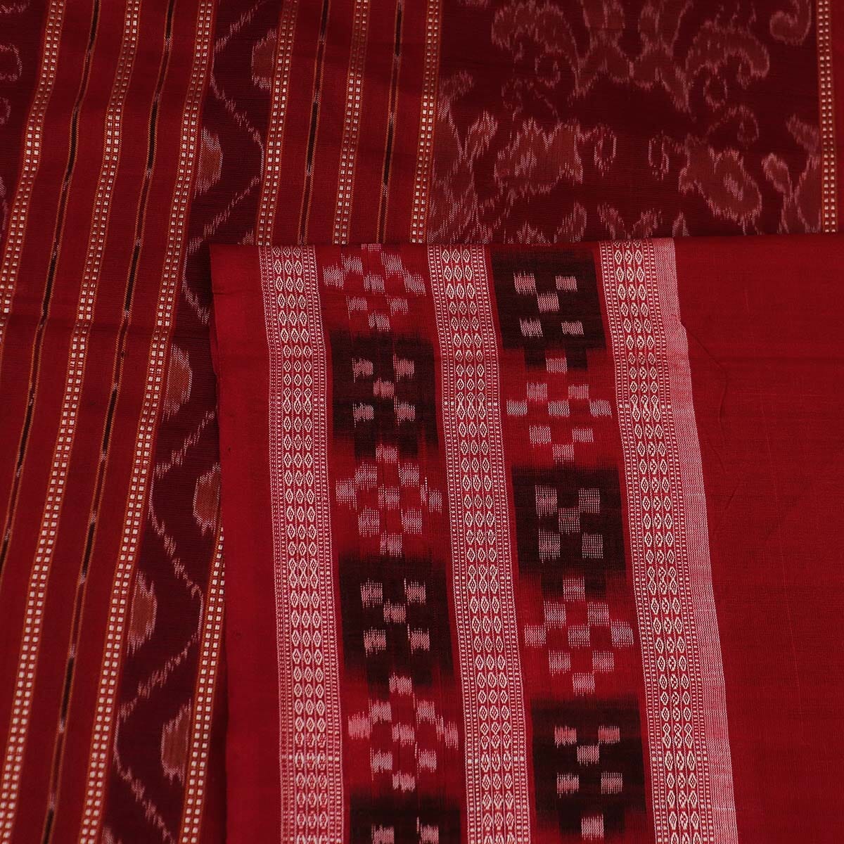 Handloom Sambalpuri Cotton Ikkat Saree Handloom Saree_Cotton Priyadarshini Handloom 