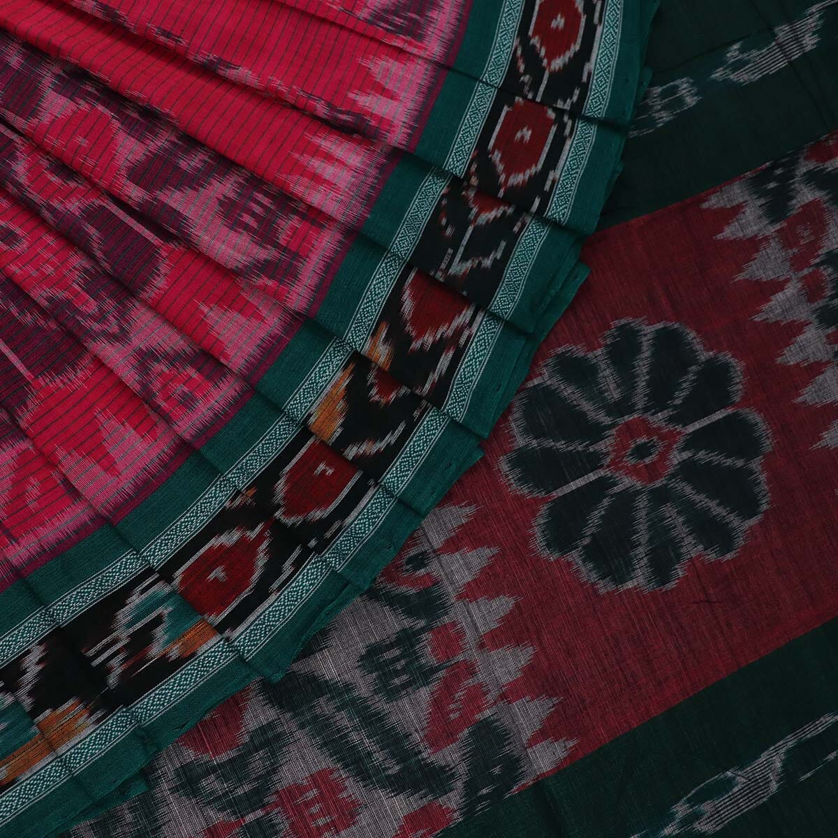 Handloom Sambalpuri Cotton Ikkat Saree Handloom Saree_Cotton Priyadarshini Handloom 