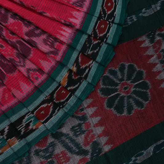 Handloom Sambalpuri Cotton Ikkat Saree Handloom Saree_Cotton Priyadarshini Handloom 