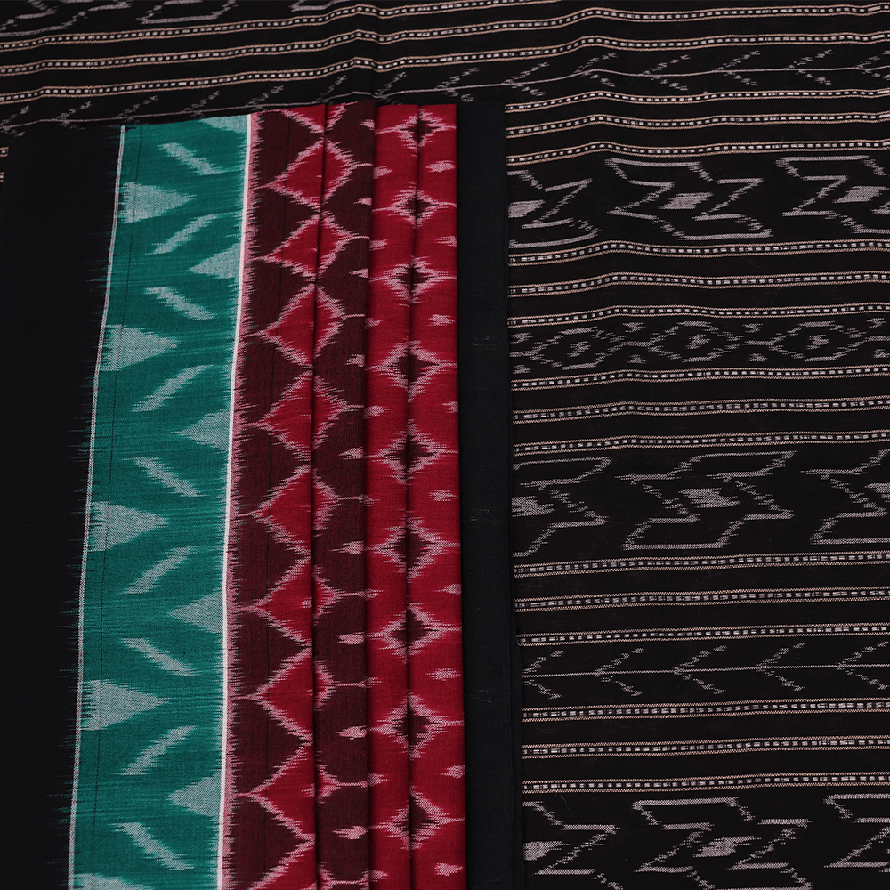 Handloom Sambalpuri Cotton Ikkat Saree Handloom Saree_Cotton Priyadarshini Handloom 