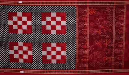 Handloom Sambalpuri Cotton Ikkat Saree Handloom Saree_Cotton Priyadarshini Handloom 