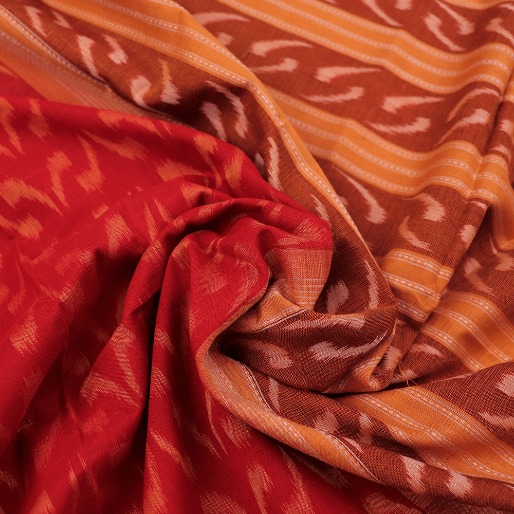 Handloom Sambalpuri Cotton Ikkat Saree Handloom Saree_Cotton Priyadarshini Handloom 