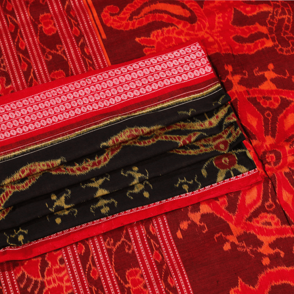 Handloom Sambalpuri Cotton Ikkat Saree Handloom Saree_Cotton Priyadarshini Handloom 
