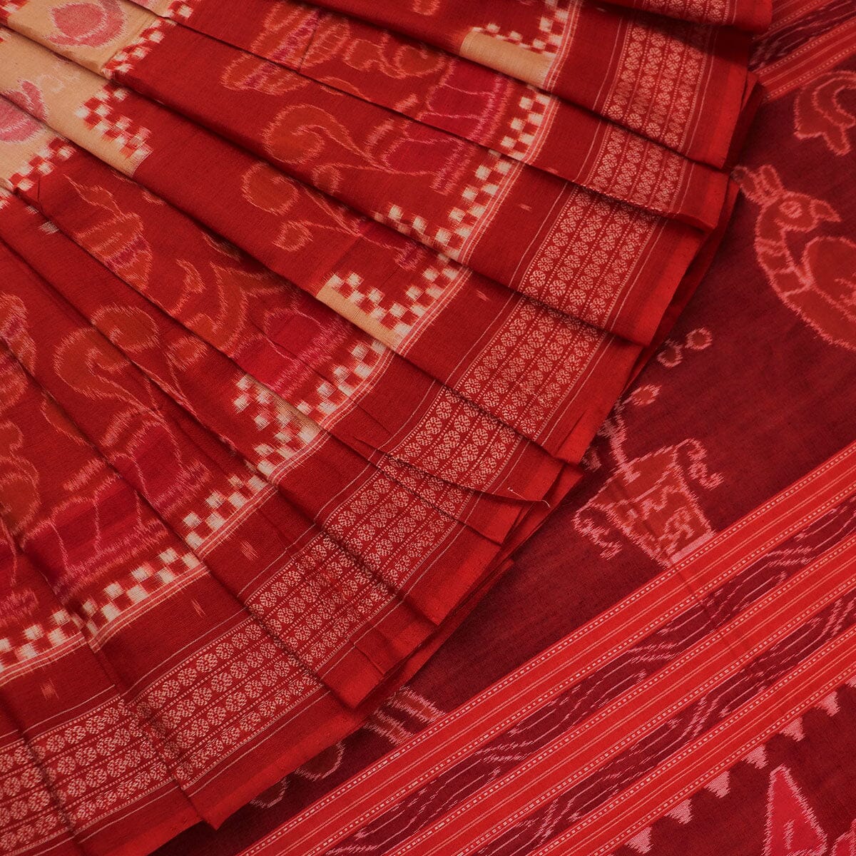 Handloom Sambalpuri Cotton Ikkat Saree Handloom Saree_Cotton Priyadarshini Handloom 