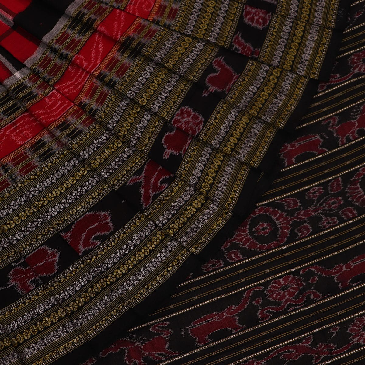 Handloom Sambalpuri Cotton Ikkat Saree Handloom Saree_Cotton Priyadarshini Handloom 