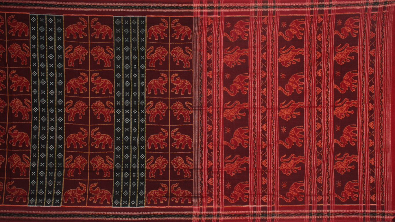 Handloom Sambalpuri Cotton Ikkat Saree Handloom Saree_Cotton Priyadarshini Handloom 