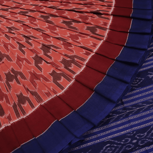 Handloom Sambalpuri Cotton Ikkat Saree Handloom Saree_Cotton Priyadarshini Handloom 
