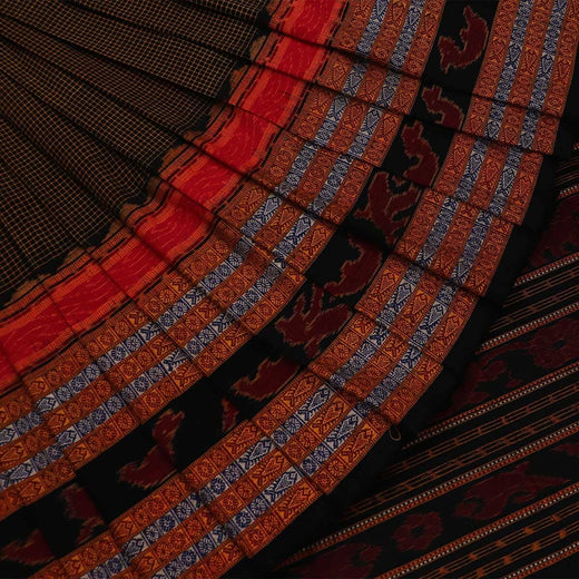 ହ୍ୟାଣ୍ଡଲୁମ୍ ସମ୍ବଲପୁରୀ କଟନ୍ ଇକକେଟ୍ ସାରି |