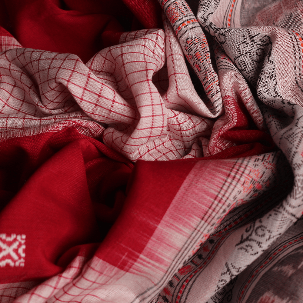 Handloom Sambalpuri Cotton Ikkat Saree Handloom Saree_Cotton Priyadarshini Handloom 
