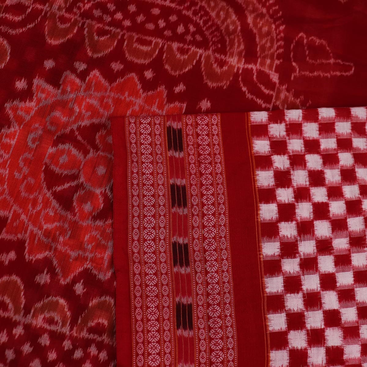 Handloom Sambalpuri Cotton Ikkat Saree Handloom Saree_Cotton Priyadarshini Handloom 