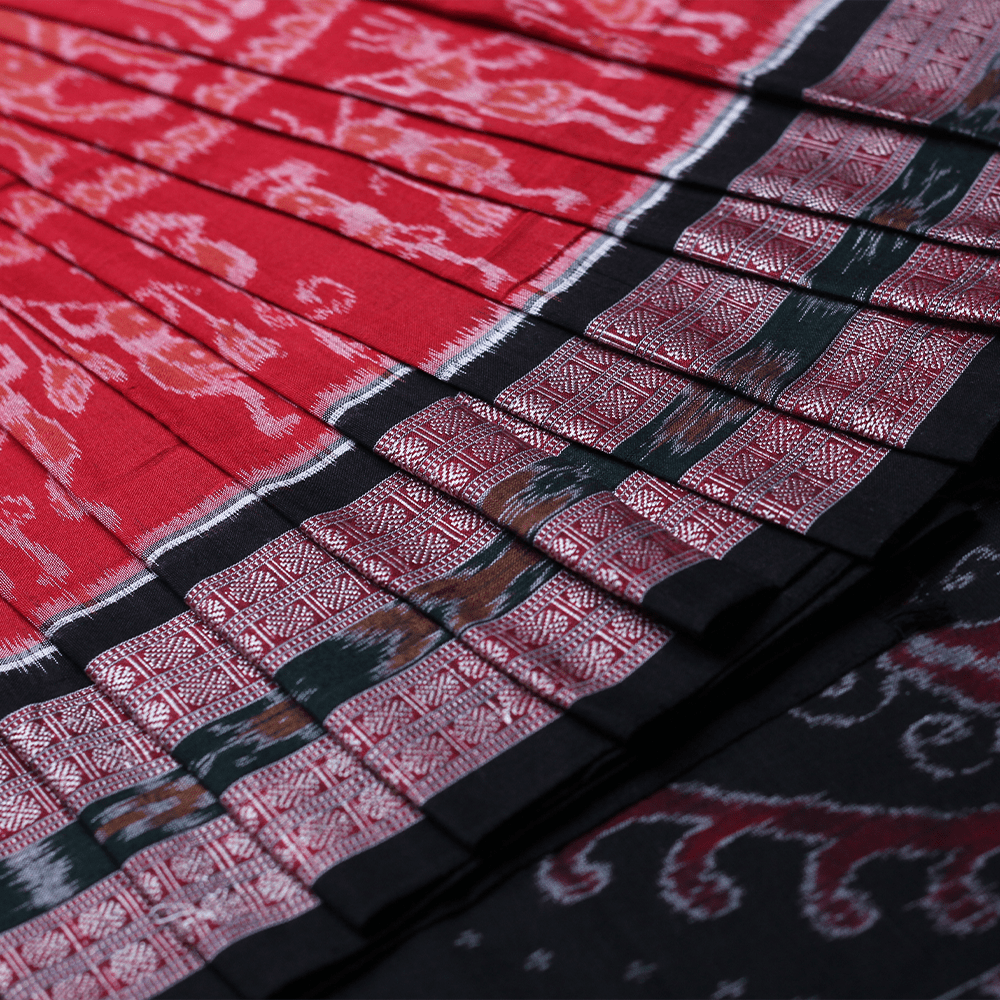 Handloom Sambalpuri Cotton Ikkat Saree Handloom Saree_Cotton Priyadarshini Handloom 