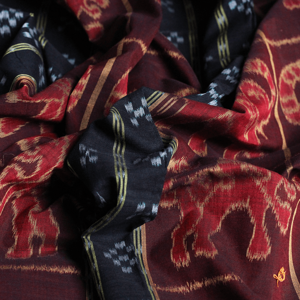 Handloom Sambalpuri Cotton Ikkat Saree Handloom Saree_Cotton Priyadarshini Handloom 