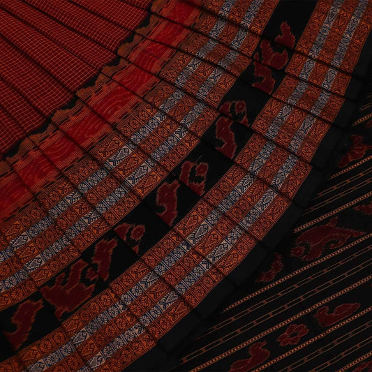 Handloom Sambalpuri Cotton Ikkat Saree Handloom Saree_Cotton Priyadarshini Handloom 