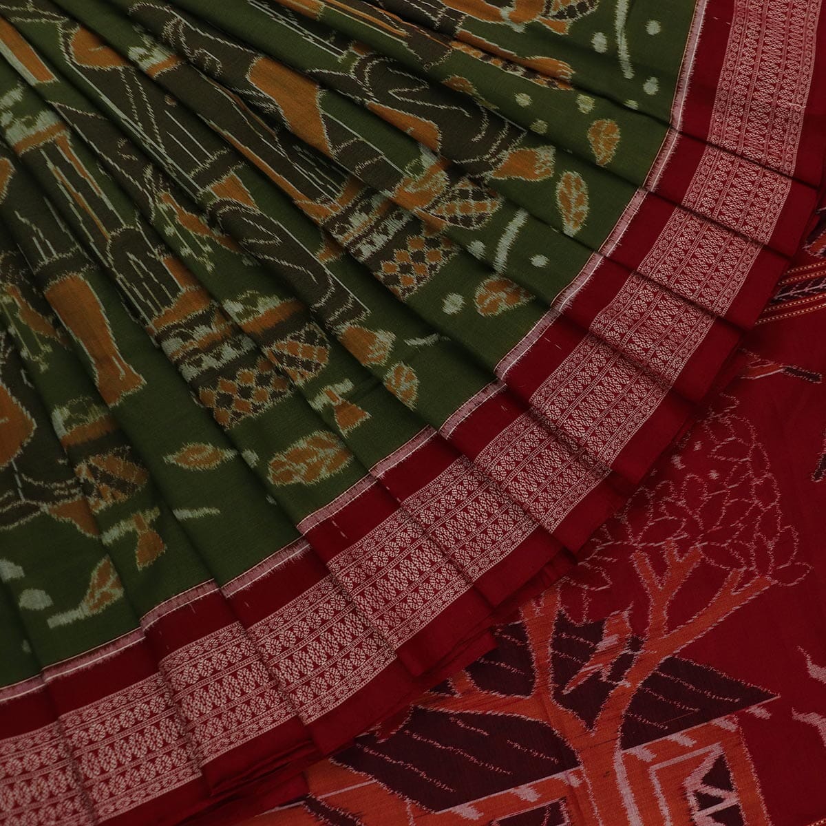 Handloom Sambalpuri Cotton Ikkat Saree Handloom Saree_Cotton Priyadarshini Handloom 