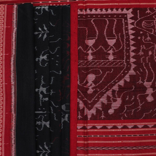 Handloom Sambalpuri Cotton Ikkat Saree Handloom Saree_Cotton Priyadarshini Handloom 