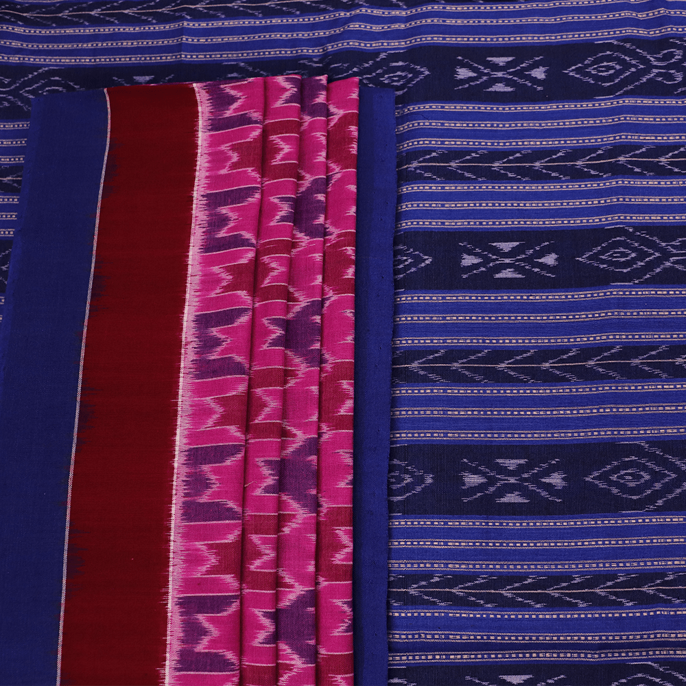 Handloom Sambalpuri Cotton Ikkat Saree Handloom Saree_Cotton Priyadarshini Handloom 