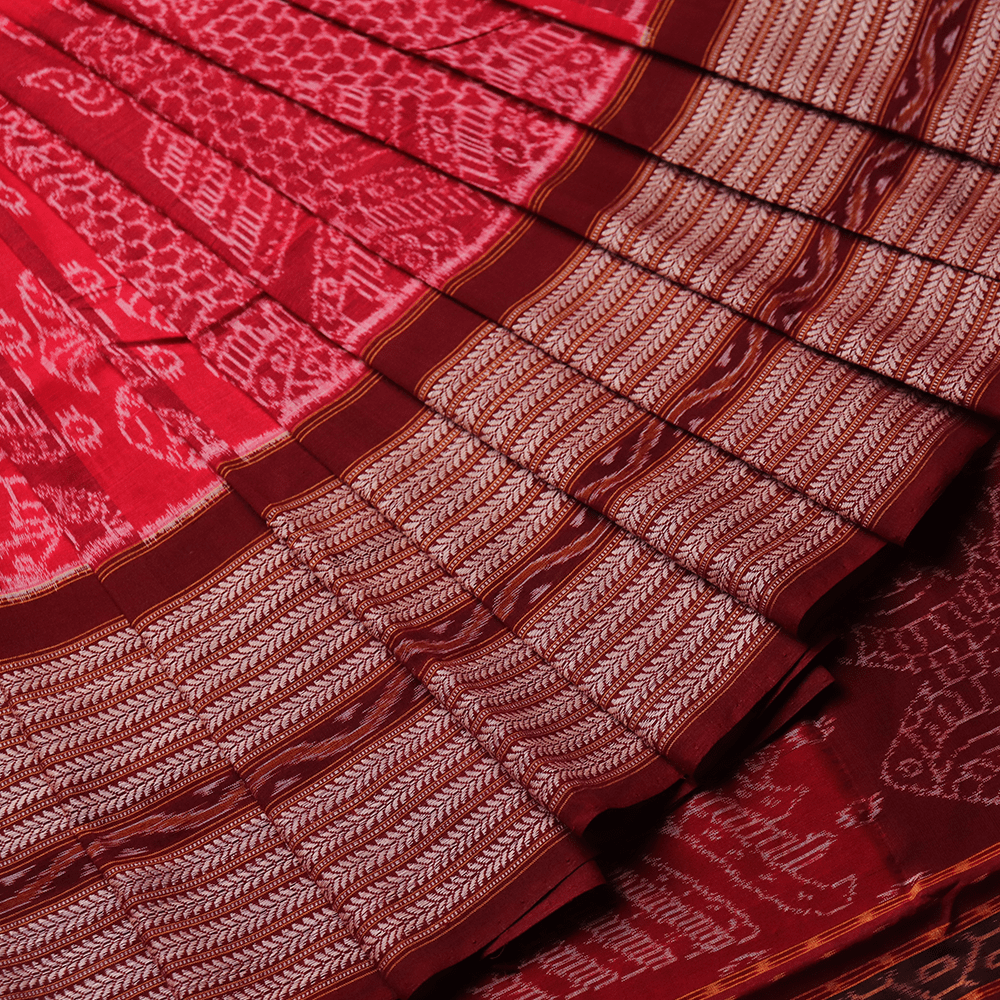 Handloom Sambalpuri Cotton Ikkat Saree Handloom Saree_Cotton Priyadarshini Handloom 