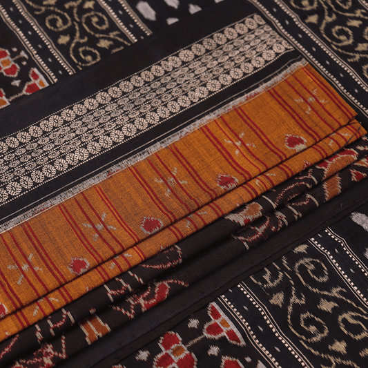 Handloom Sambalpuri Cotton Ikkat Saree Handloom Saree_Cotton Priyadarshini Handloom 