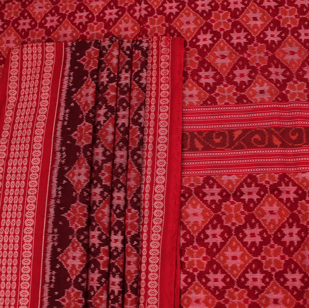 Handloom Sambalpuri Cotton Ikkat Saree Handloom Saree_Cotton Priyadarshini Handloom 