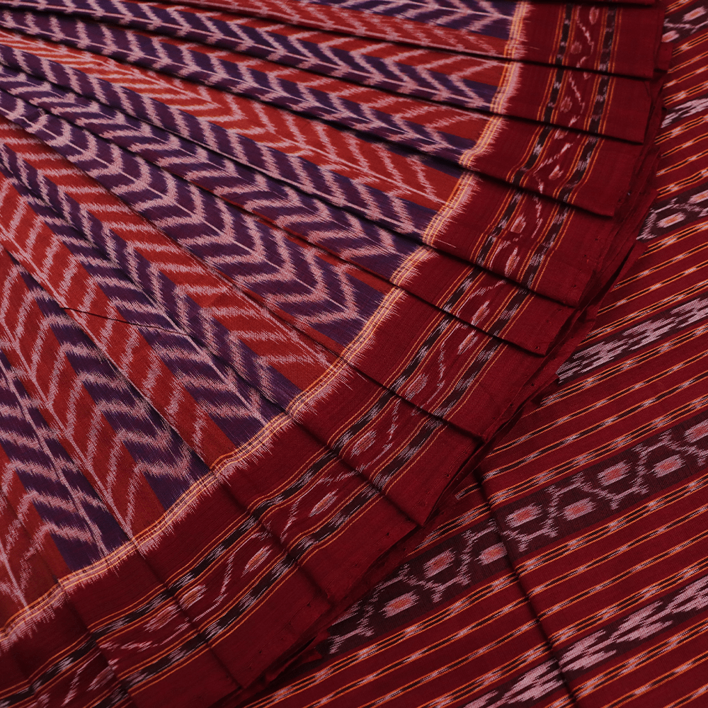 Handloom Sambalpuri Cotton Ikkat Saree Handloom Saree_Cotton Priyadarshini Handloom 