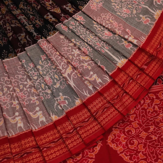 Handloom Sambalpuri Cotton Ikkat Saree Handloom Saree_Cotton Priyadarshini Handloom 