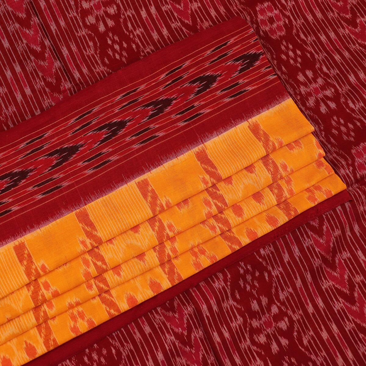 Handloom Sambalpuri Cotton Ikkat Saree Handloom Saree_Cotton Priyadarshini Handloom 