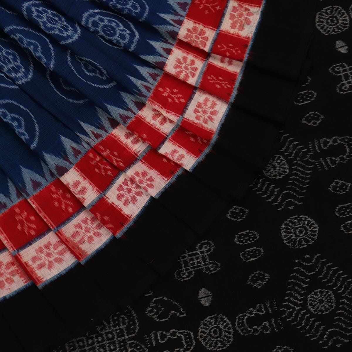 Handloom Sambalpuri Cotton Ikkat Saree Handloom Saree_Cotton Priyadarshini Handloom 