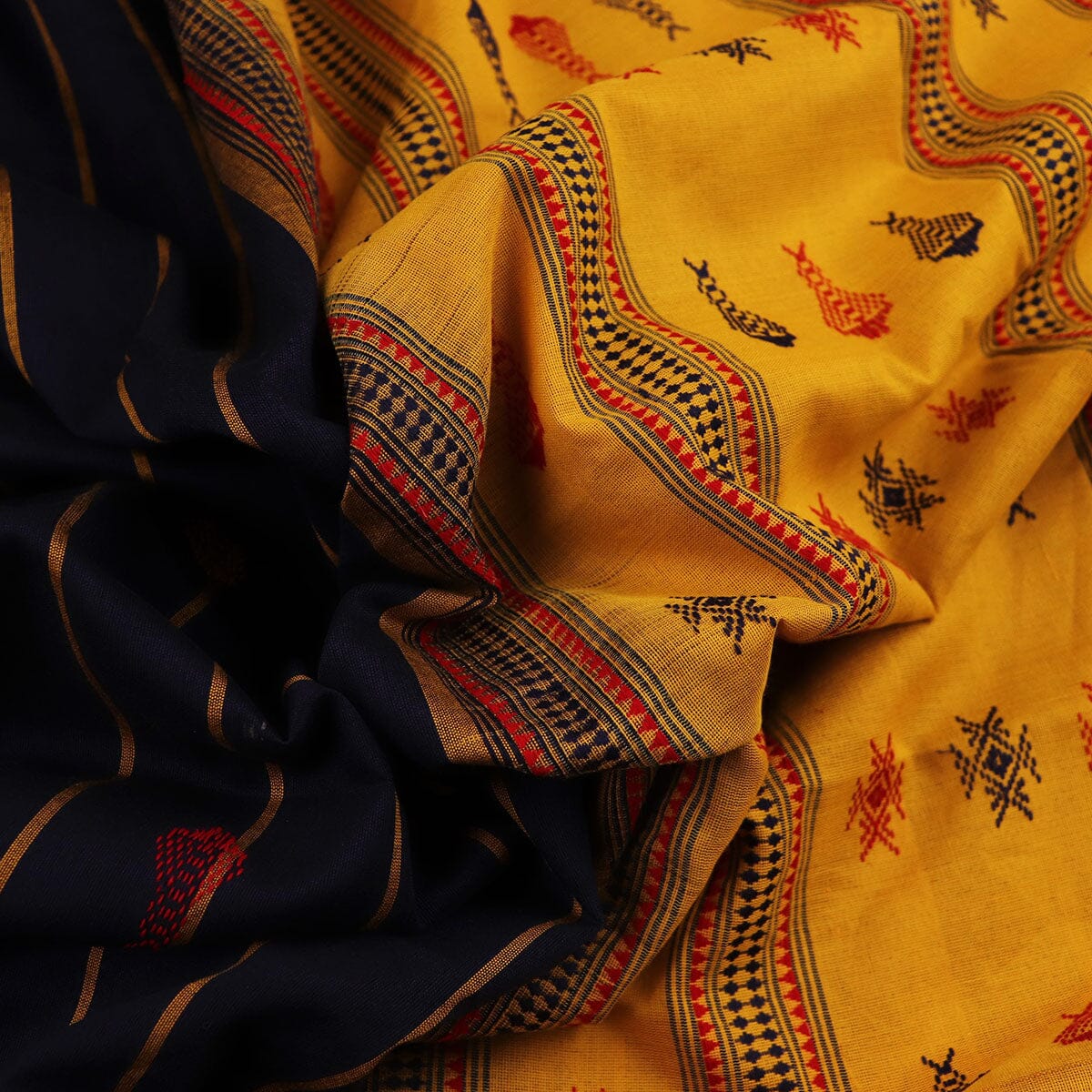 Handloom Sambalpuri Cotton Ikkat Saree Handloom Saree_Cotton Priyadarshini Handloom 
