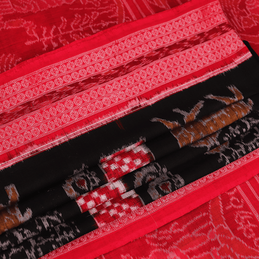 Handloom Sambalpuri Cotton Ikkat Saree Handloom Saree_Cotton Priyadarshini Handloom 