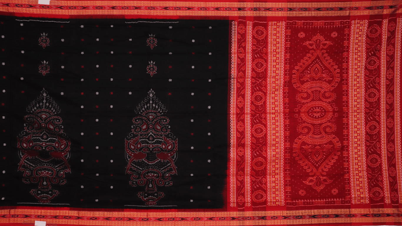 Handloom Sambalpuri Cotton Ikkat Saree Handloom Saree_Cotton Priyadarshini Handloom 