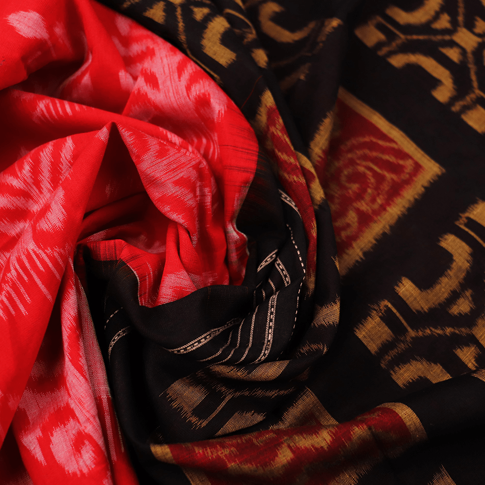 Handloom Sambalpuri Cotton Ikkat Saree Handloom Saree_Cotton Priyadarshini Handloom 