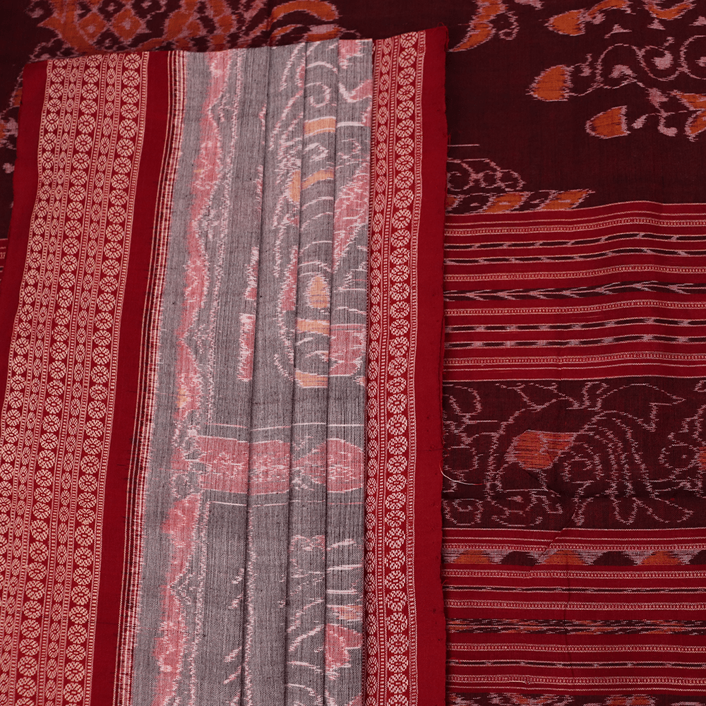 Handloom Sambalpuri Cotton Ikkat Saree Handloom Saree_Cotton Priyadarshini Handloom 