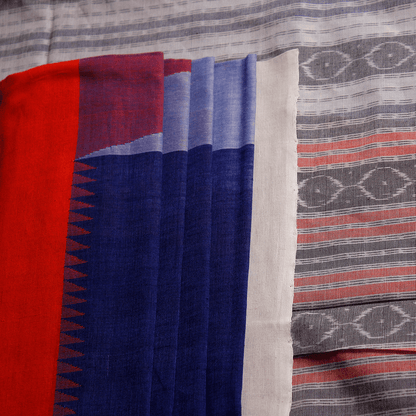 Handloom Sambalpuri Cotton Ikkat Saree Handloom Saree_Cotton Priyadarshini Handloom 