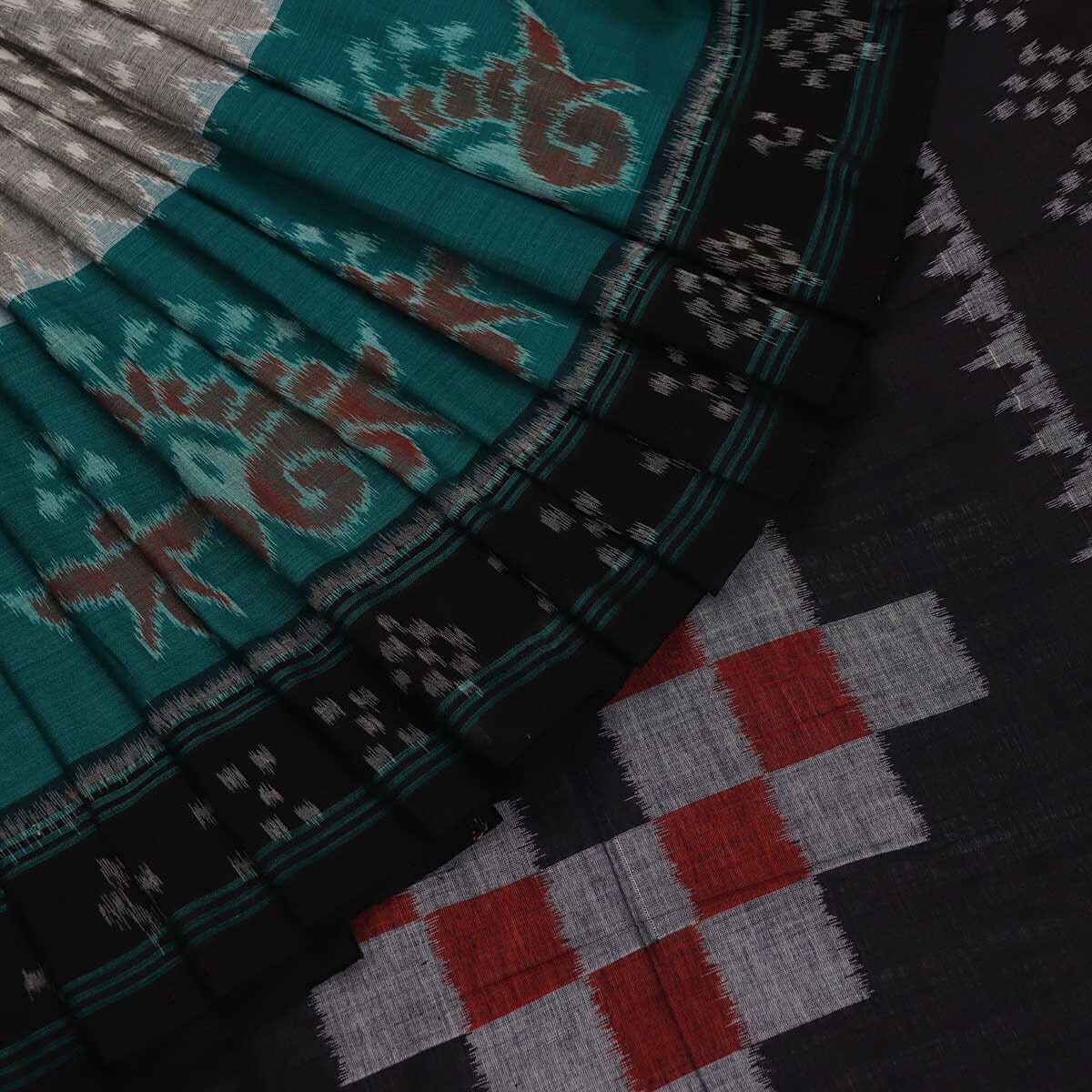 Handloom Sambalpuri Cotton Ikkat Saree Handloom Saree_Cotton Priyadarshini Handloom 